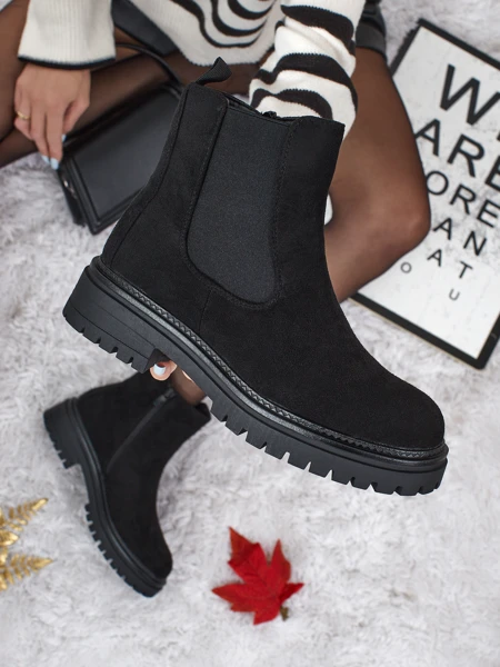 Ženski gležnjarji a'la chelsea iz eko-semiša Zarelle