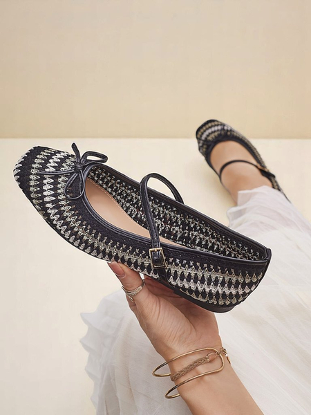 Royalfashion dámske tkané balerínky s remienkom Vanot