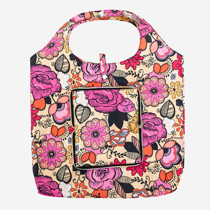 Farebná kvetinová nákupná taška - Doplnky