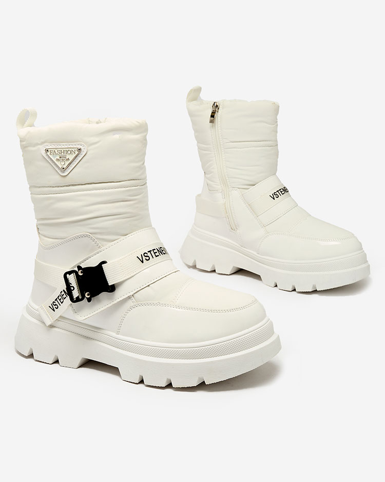 Royalfashion Dámske snehové topánky v bielej farbe Fiellar