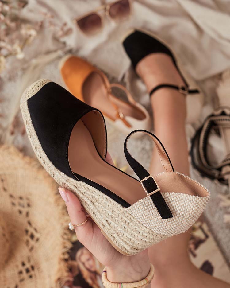 Royalfashion Dámske espadrilky Mosine na podpätku