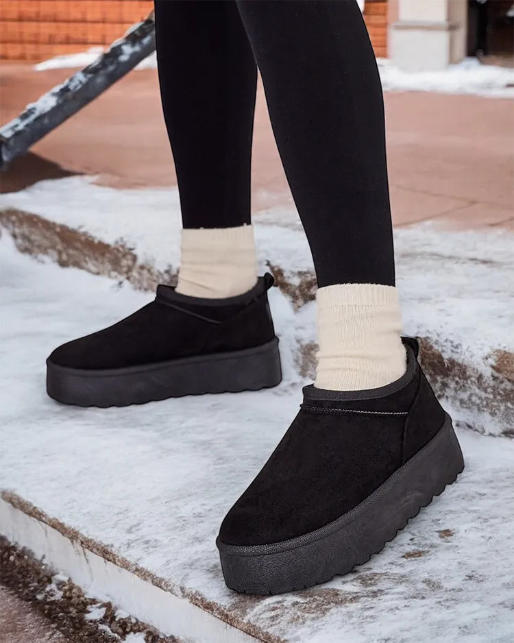 Royalfashion Dámske krátke čižmy a\'la snow boots Ozozi