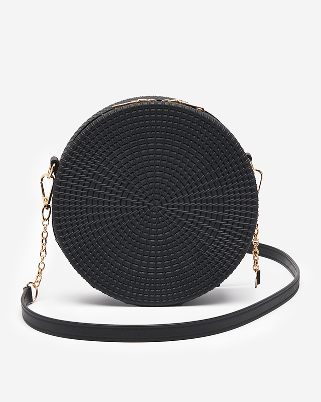 Čierna dámska kabelka s razením - Doplnky