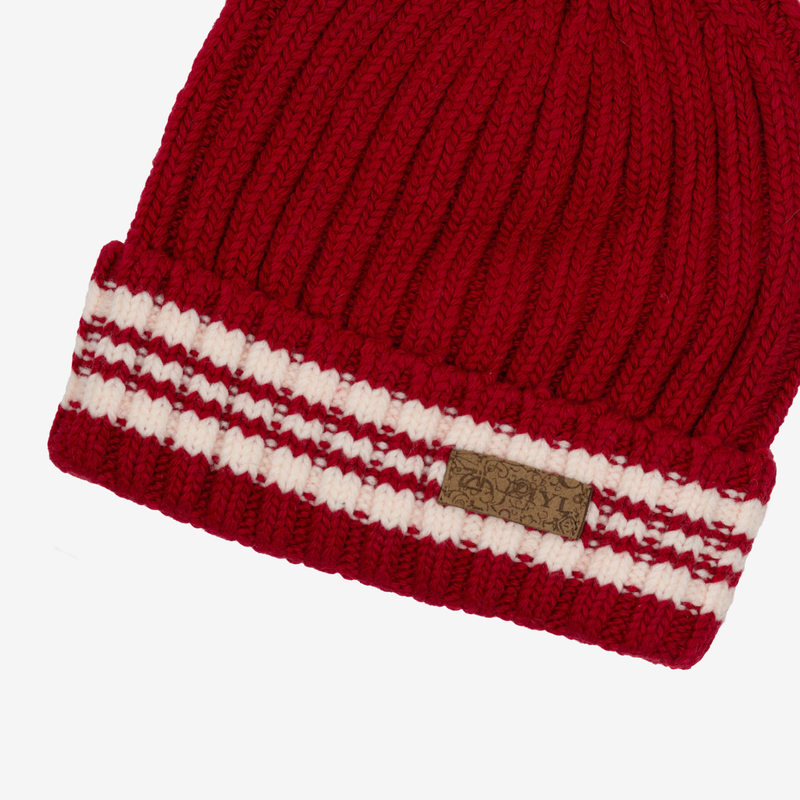 Pánsky červený klobúk z vlnenej zmesi - Doplnky