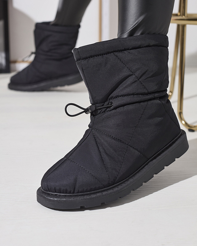 Čierne dámske zateplené topánky a\'la snow boots Kaliolen - Obuv