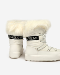 Royalfashion Šnurovacie čižmy a'la snow boots with fur Heccti