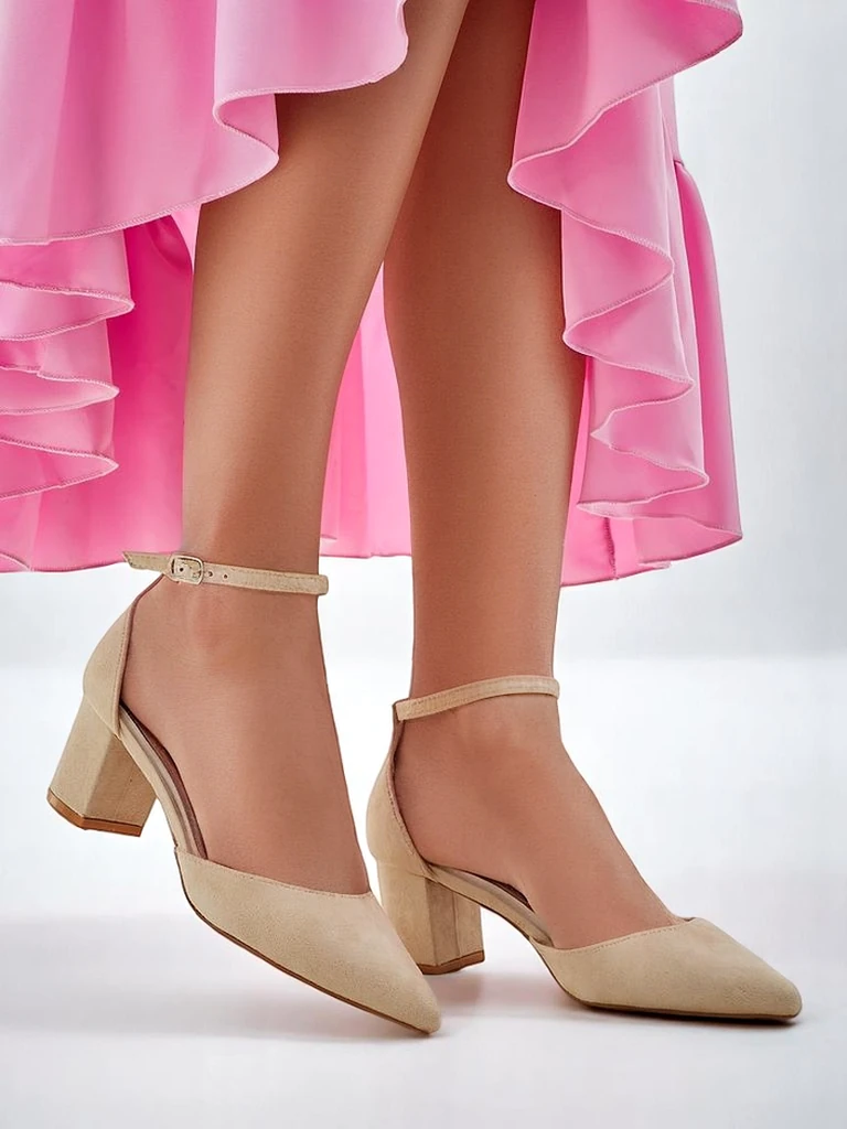 Royalfashion Dámske ekologické semišové lodičky Vinoy