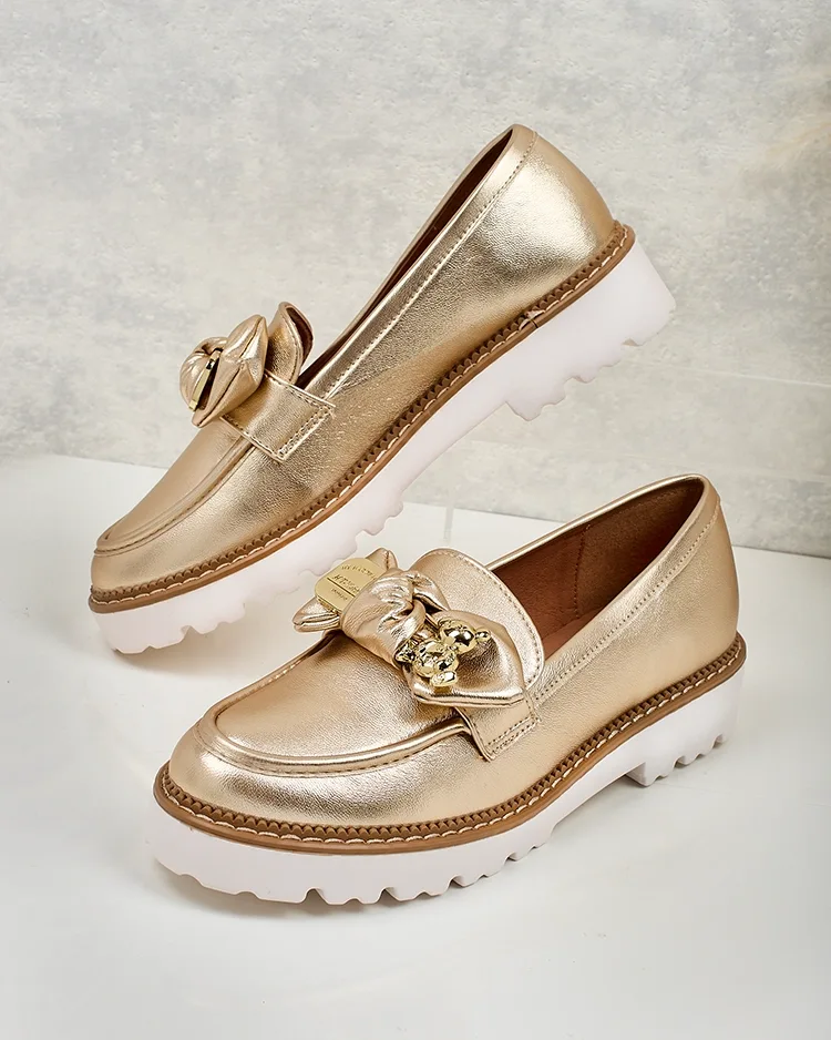 Royalfashion Dámske mokasíny s mašľou Ezizer