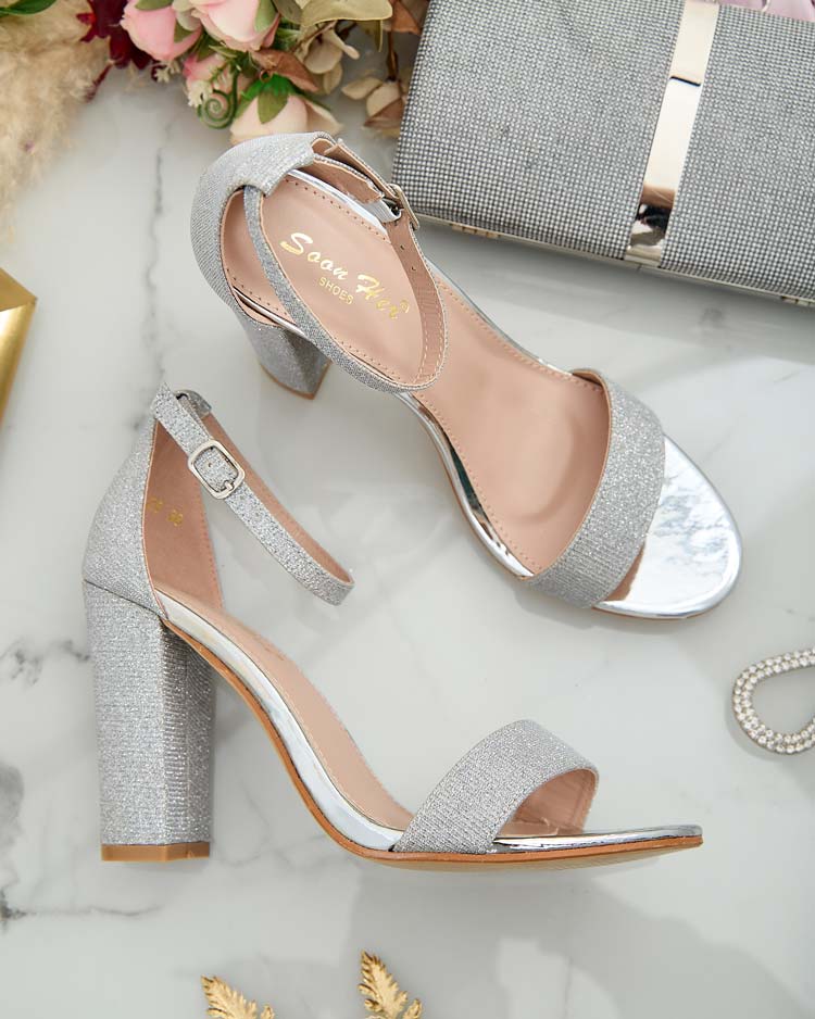 Royalfashion Dámske brokátové sandále Etotta