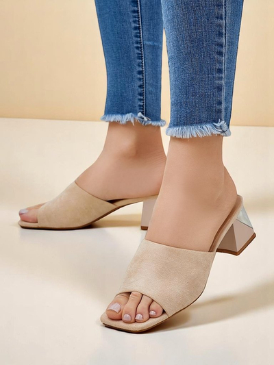 Dámske šľapky Royalfashion s dekoratívnymi opätkami Vollatie