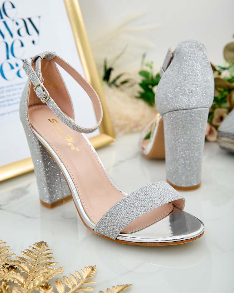 Royalfashion Dámske brokátové sandále Etotta