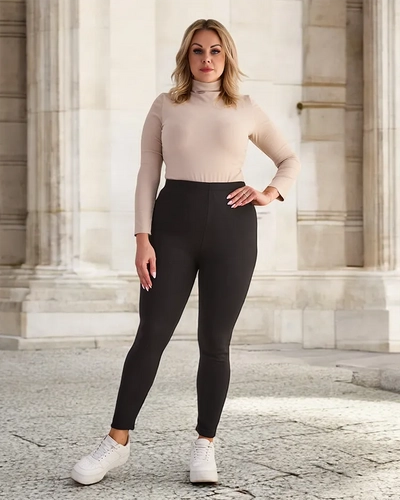 Royalfashion Dámske zateplené tregínsy PLUS SIZE