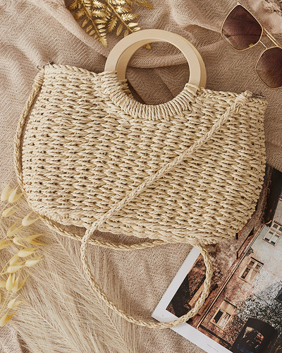 Royalfashion Round Straw Bag by Nils