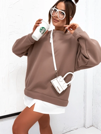 Royalfashion Bavlnená dámska mikina s odnímateľnou spodnou časťou