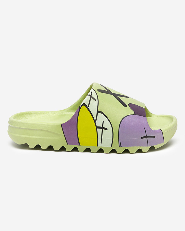 Zelené dámske papuče značky Elmino - Footwear