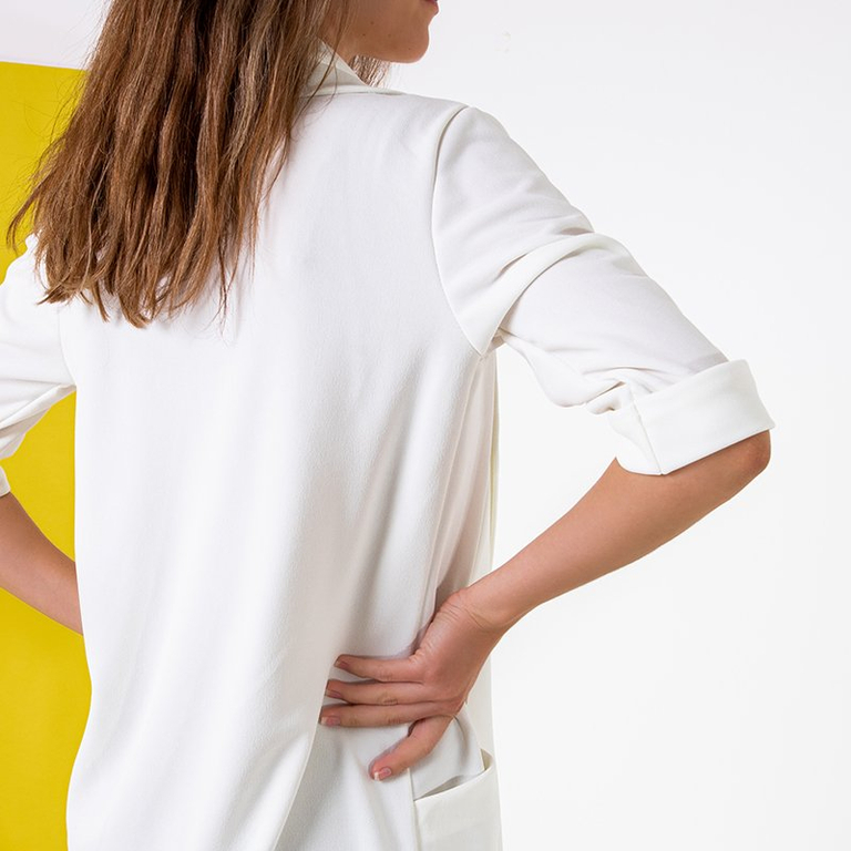 Dámsky biely pelerína bez zapínania - Oblečenie