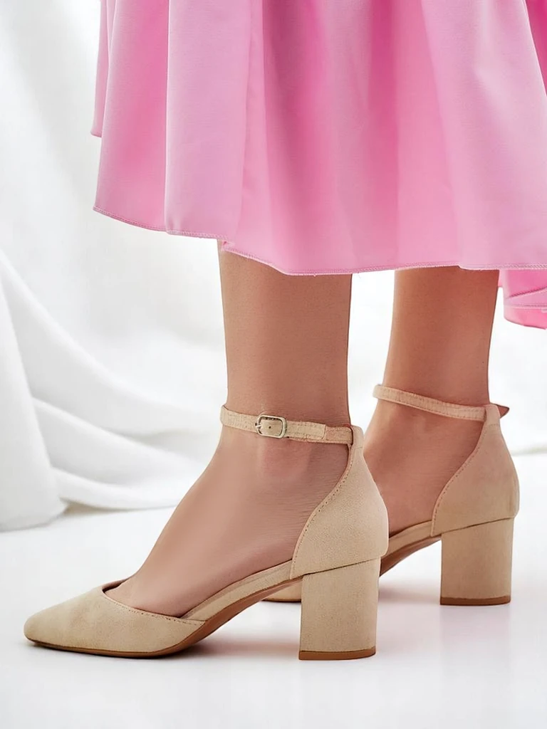 Royalfashion Dámske ekologické semišové lodičky Vinoy