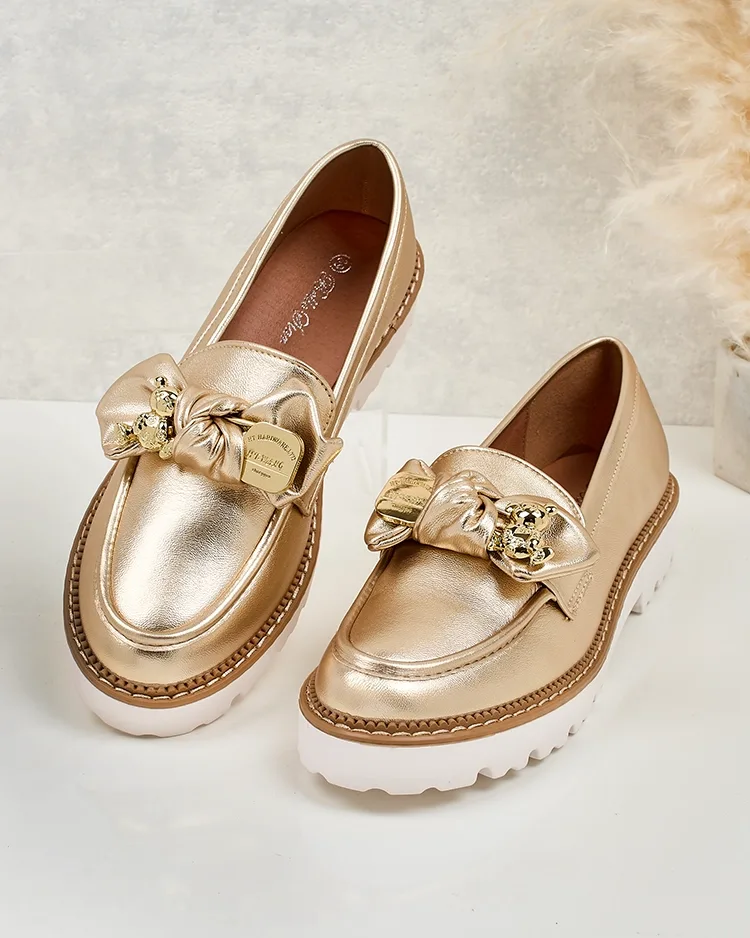 Royalfashion Dámske mokasíny s mašľou Ezizer