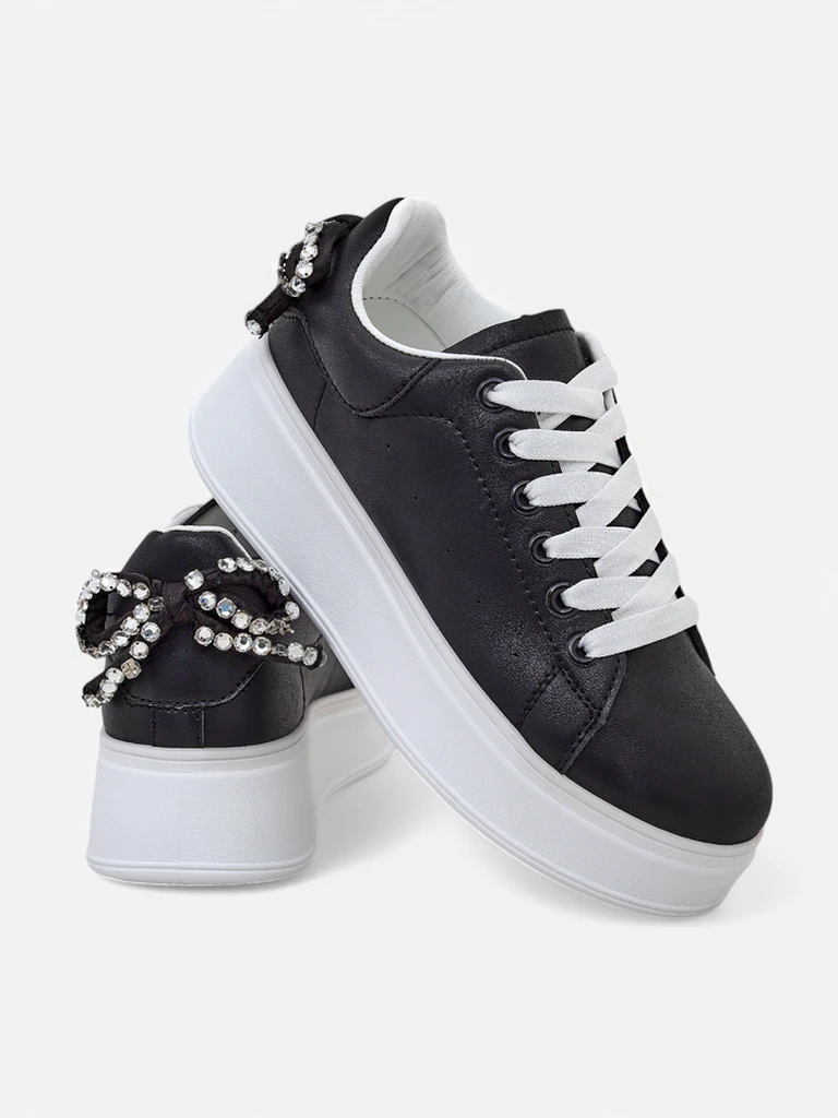 Royalfashion Dámske platformové športové tenisky Srdiečko