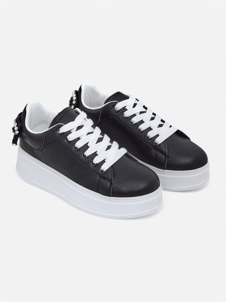 Royalfashion Dámske platformové športové tenisky Srdiečko