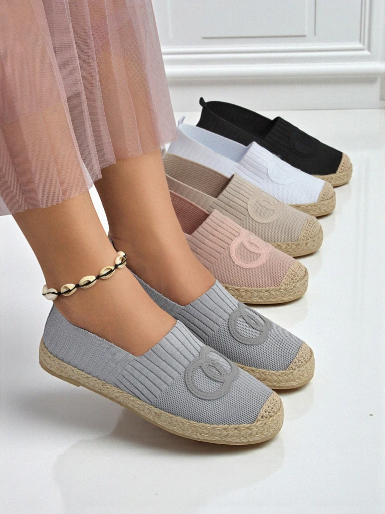 Ženske espadrile Callista Verde – semiš, raven podplat, zelene