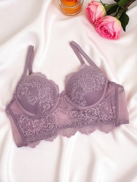 Royalfashion Dámska vystužená čipkovaná korzetová podprsenka Grace Corset