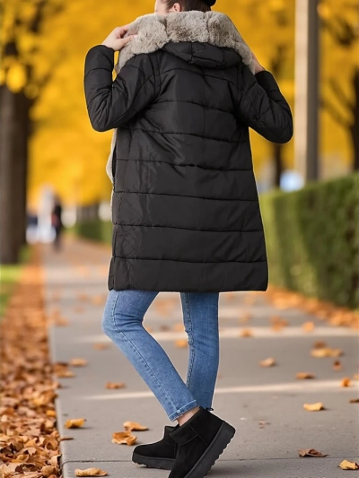 Royalfashion Dámska bunda s odnímateľnými rukávmi