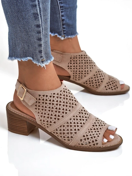 Royalfashion Ženski sandali z nizko peto zračni Elira