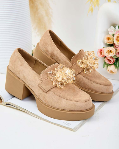 Royalfashion Dámske poltopánky Pegorani s vysokým podpätkom