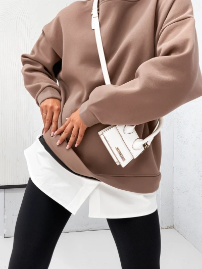 Royalfashion Bavlnená dámska mikina s odnímateľnou spodnou časťou