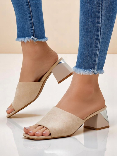 Dámske šľapky Royalfashion s dekoratívnymi opätkami Vollatie