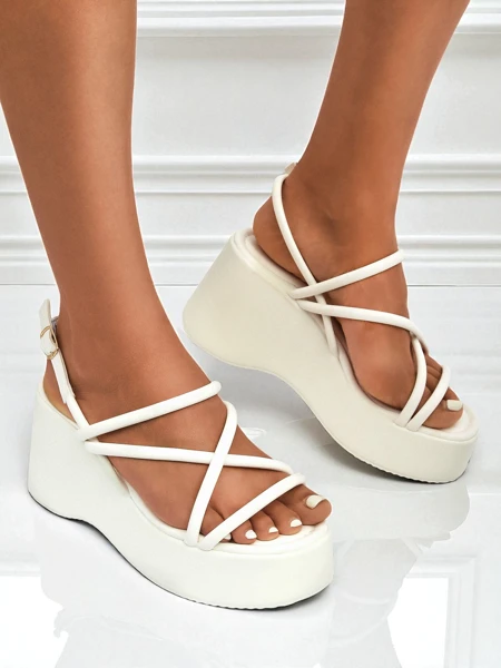 Royalfashion Ženski sandali s polno peto Skyline Straps