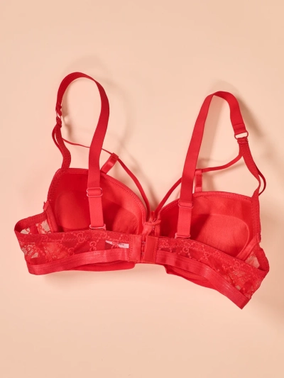 Royalfashion Dámska podprsenka zdobená čipkou a ramienkami