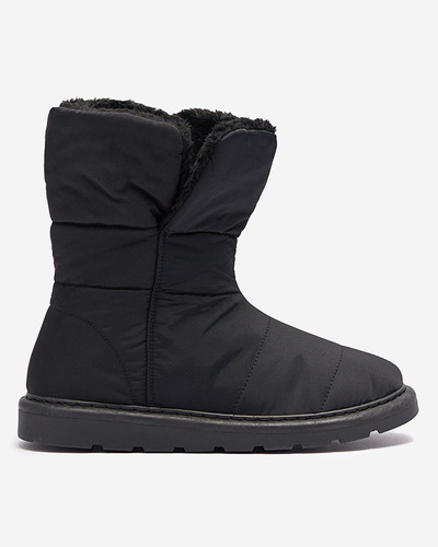 Čierne dámske čižmy a'la snow boots Kalioli- Footwear