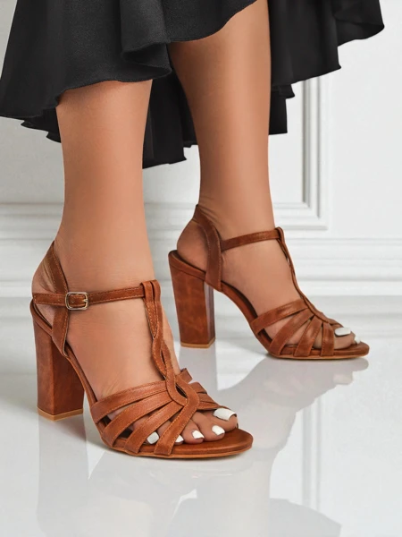 Royalfashion Ženski sandali z visoko blok peto Daffi Elegance