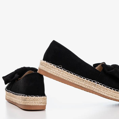 Černé espadrily na platformě s lukem Giti - Footwear 1