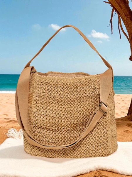 Royalfashion Veľká dámska slamenná taška Nysa Ariadne