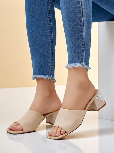 Dámske šľapky Royalfashion s dekoratívnymi opätkami Vollatie