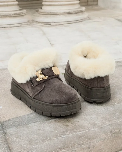 Royalfashion Dámske krátke čižmy a'la snow boots Dobis