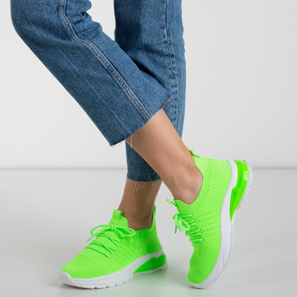 Neon zelené dámské sportovní boty Brighton - Footwear 1