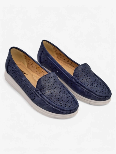 Royalfashion Dámske perforované mokasíny Besset
