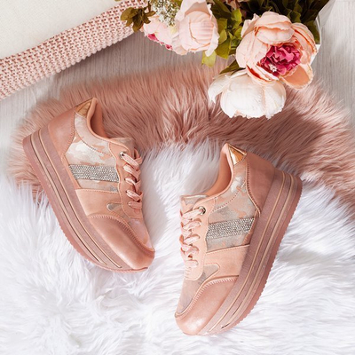 Joachimove ružové tenisky na platforme - Obuv