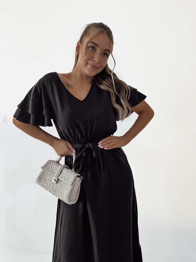 Royalfashion Dámske jednoduché midi šaty