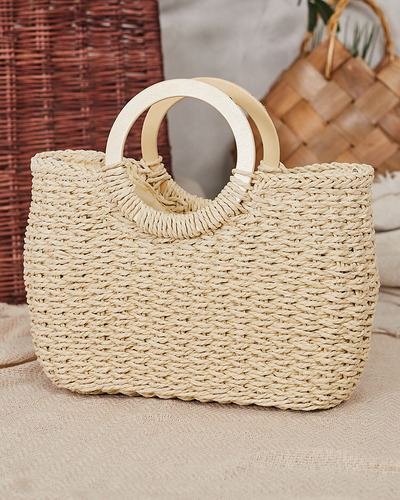 Royalfashion Round Straw Bag by Nils