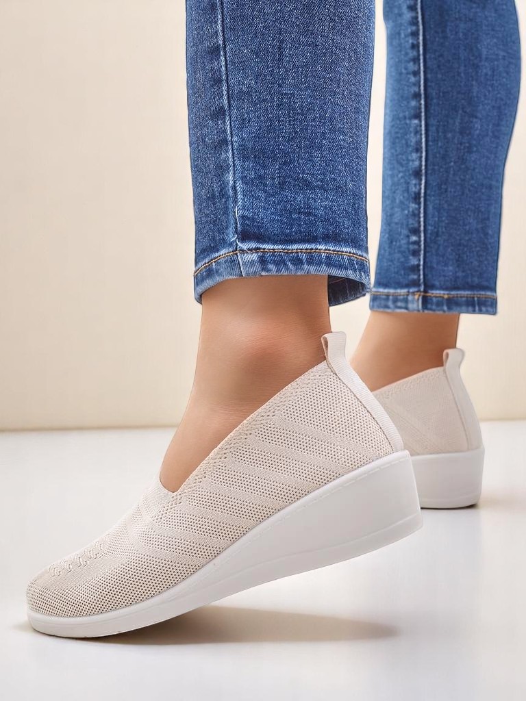 Royalfashion Dámske mokasíny na nízkej wedge Epoles