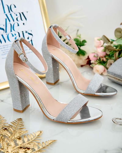 Royalfashion Dámske brokátové sandále Etotta