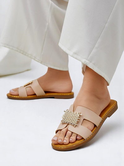 Royalfashion dámske dekoratívne šľapky s ornamentom Crattes