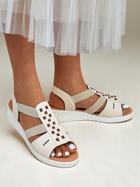 Royalfashion Dámske sandále na nízkom klinovom opätku Sora