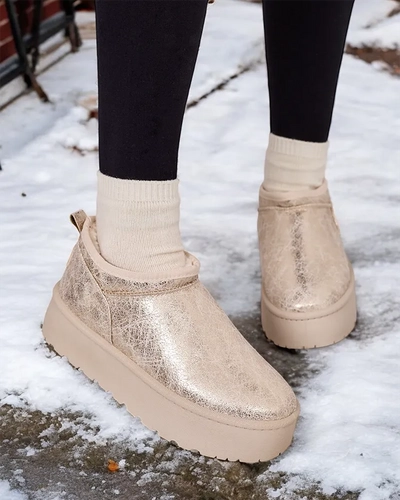 Royalfashion Dámske krátke čižmy a'la snow boots Ozozi