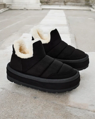 Royalfashion Dámske krátke čižmy Zoeno a'la snow boots